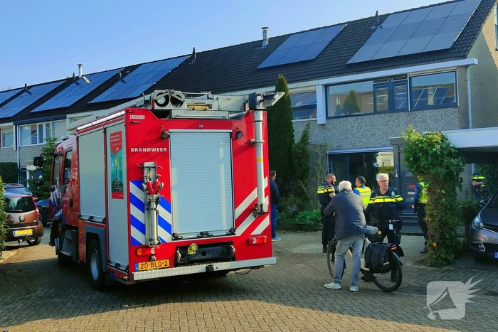 Brandweer controleert woning