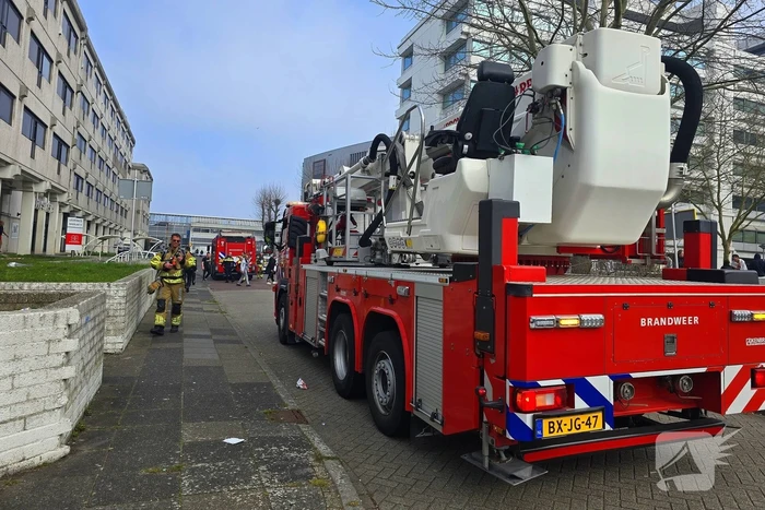 Ontruiming na brand in gebouw voor arbeidsmigranten
