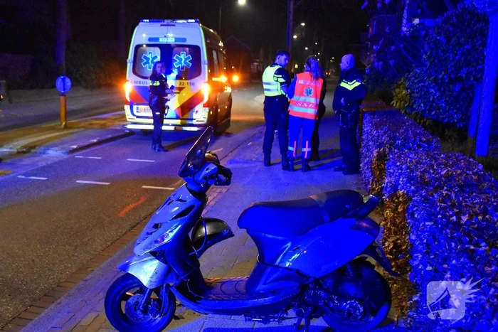 Ongeval tussen scooter en auto