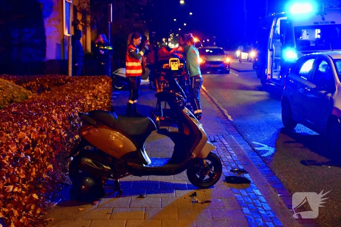 Ongeval tussen scooter en auto