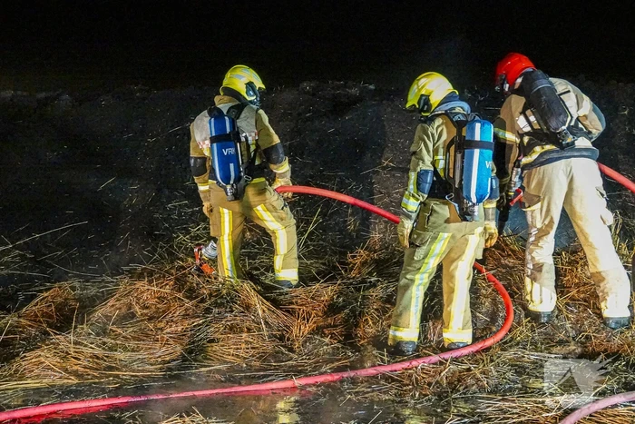 Compostbrand zorgt voor flinke brandweer inzet