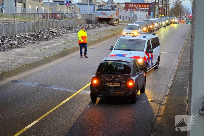 Aanrijding tussen twee automobilisten in een tunnel