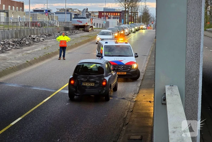 Aanrijding tussen twee automobilisten in een tunnel