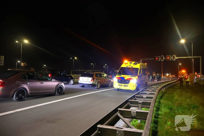 Tunnel afgesloten door ongeval met motorrijder