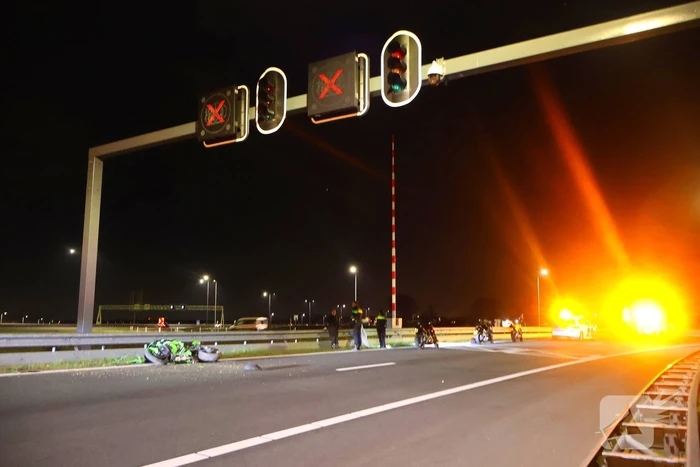 Tunnel afgesloten door ongeval met motorrijder