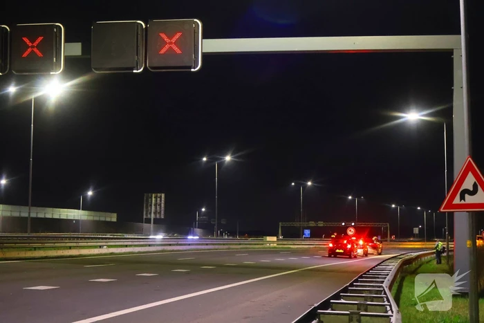 Tunnel afgesloten door ongeval met motorrijder