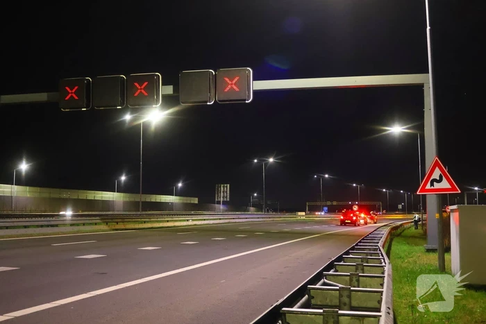 Tunnel afgesloten door ongeval met motorrijder