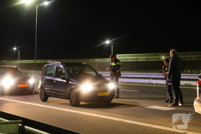 Tunnel afgesloten door ongeval met motorrijder