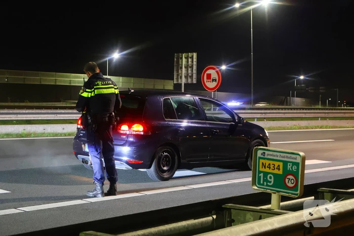Tunnel afgesloten door ongeval met motorrijder