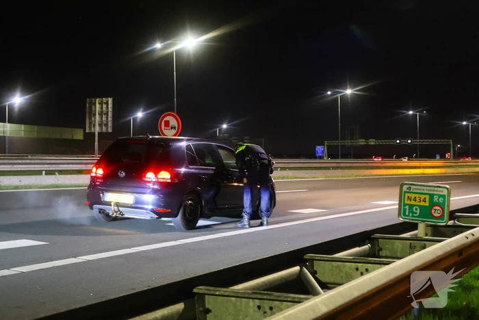 Tunnel afgesloten door ongeval met motorrijder
