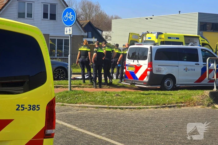 Fietser komt hard ten val, traumateam ingezet
