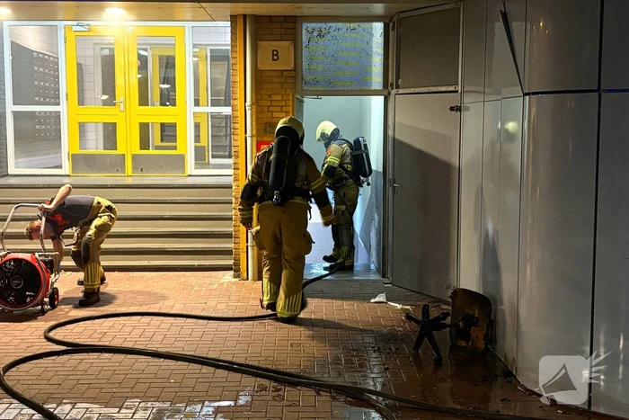 Brand in Kelder van flatgebouw
