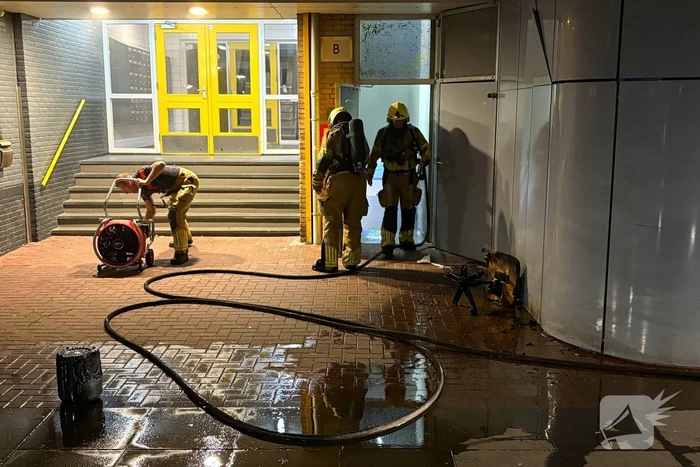 Brand in Kelder van flatgebouw