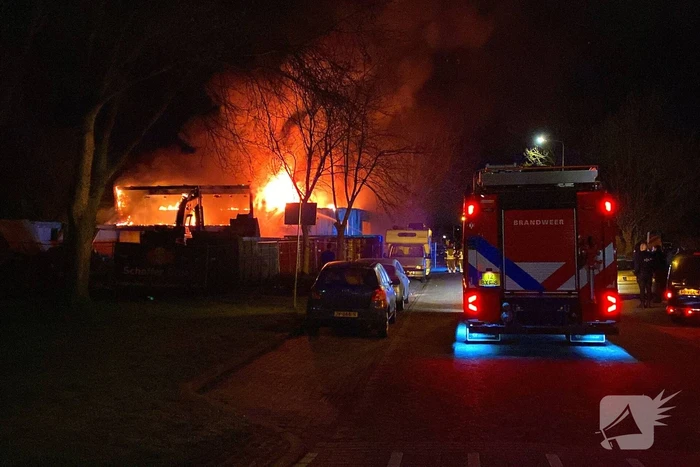 Oude brandweerkazerne gaat in vlammen op