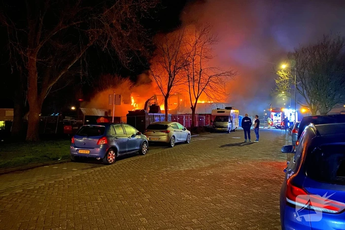 Oude brandweerkazerne gaat in vlammen op