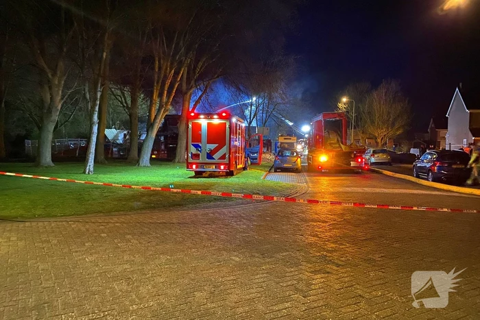 Oude brandweerkazerne gaat in vlammen op