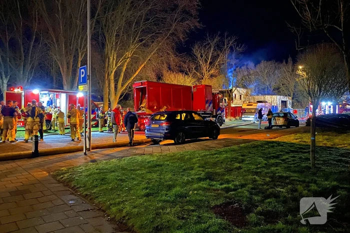 Oude brandweerkazerne gaat in vlammen op