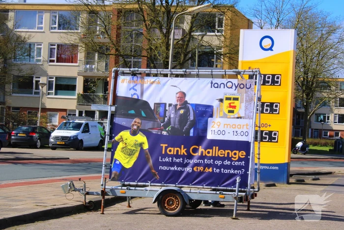 Benzinepomp organiseert tankchallenge