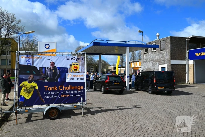Benzinepomp organiseert tankchallenge