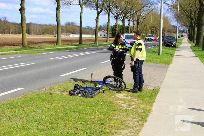 Fietser gewond bij botsing met auto