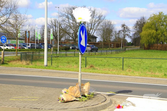 Meerdere bloemen gelegd op plaats dodelijk ongeval