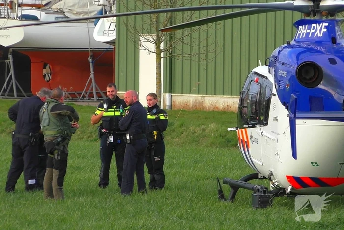 Politiehelikopter biedt directe ondersteuning bij noodsituatie