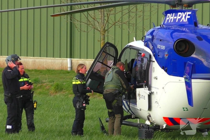Politiehelikopter biedt directe ondersteuning bij noodsituatie
