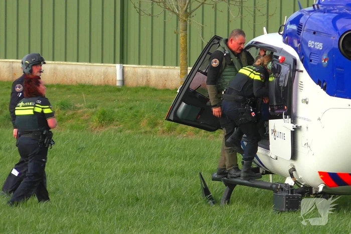Politiehelikopter biedt directe ondersteuning bij noodsituatie