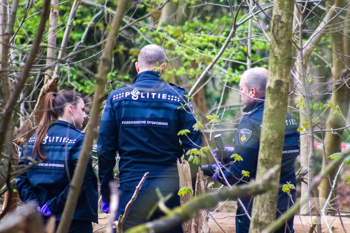 Overleden persoon aangetroffen in bos Politie doet onderzoek