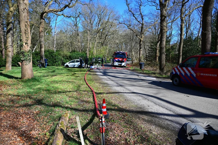Flinke brand in natuurgebied