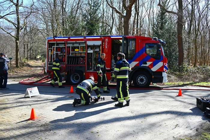 Flinke brand in natuurgebied