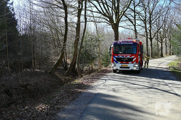Flinke brand in natuurgebied