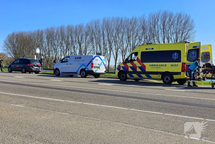 Gewonde bij kopstaart botsing