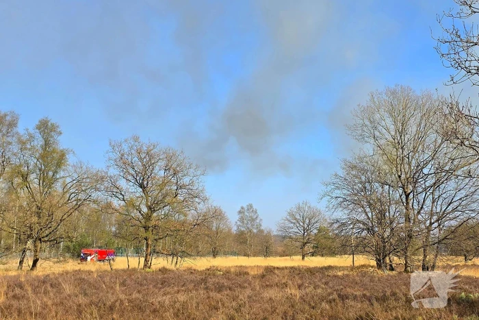 NL-alert voor brand in heidegebied