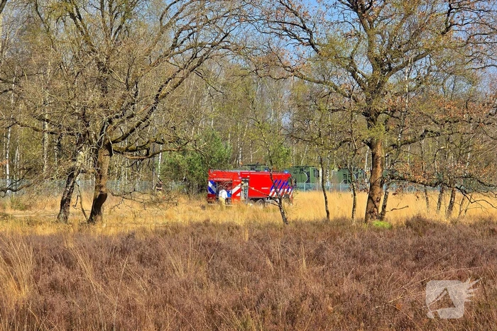 NL-alert voor brand in heidegebied