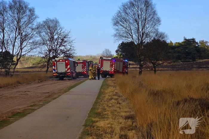NL-alert voor brand in heidegebied