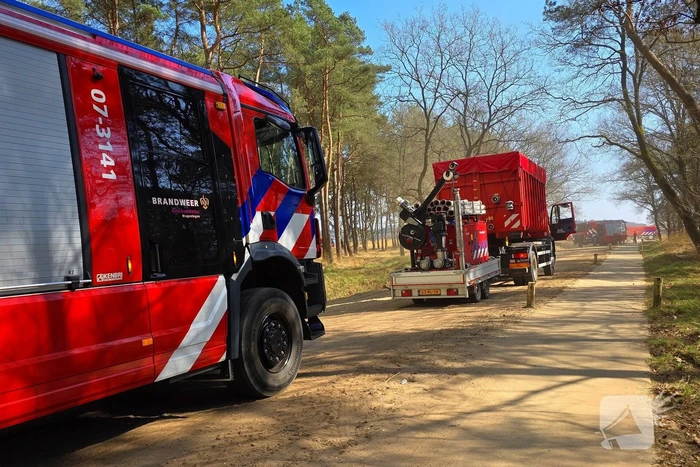 NL-alert voor brand in heidegebied