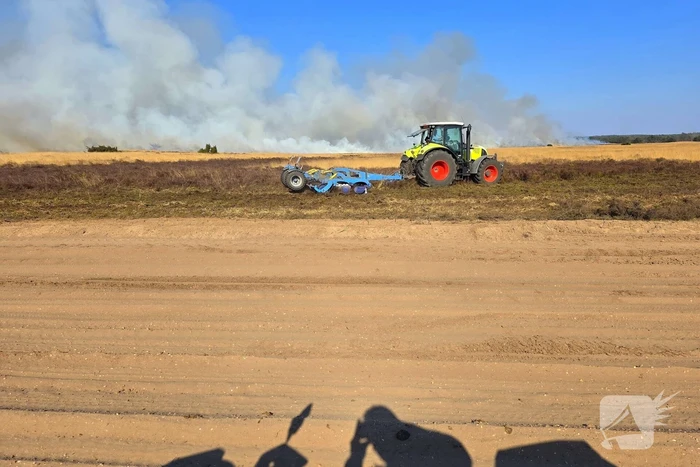 NL-alert voor brand in heidegebied