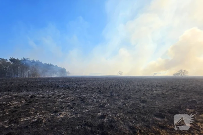 NL-alert voor brand in heidegebied