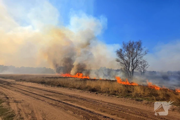 NL-alert voor brand in heidegebied