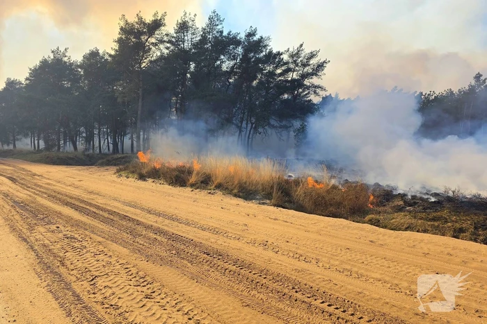 NL-alert voor brand in heidegebied