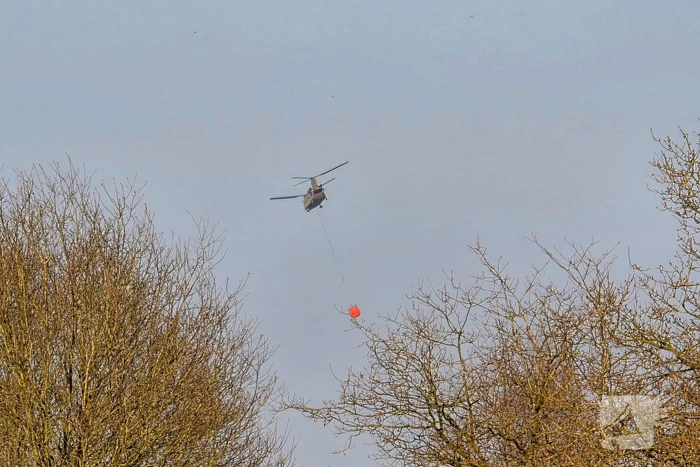 NL-alert voor brand in heidegebied