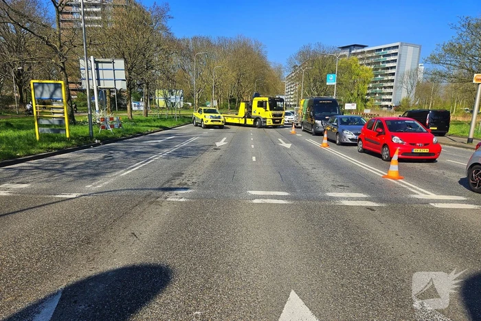 Ongeval tussen auto en motor