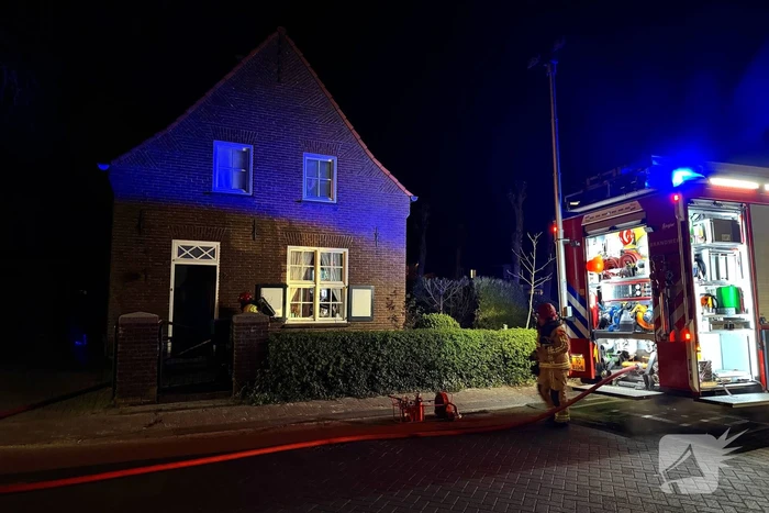 Kat vermist bij woningbrand