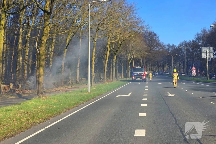 Uitslaande brand in bijgebouw