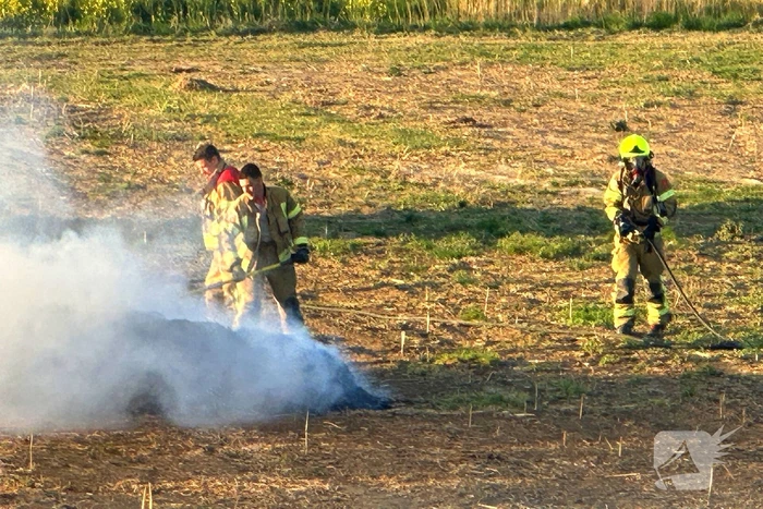 Derde keer brand op weiland in twee dagen tijd