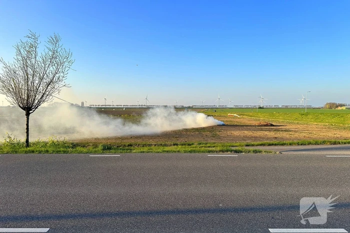 Derde keer brand op weiland in twee dagen tijd