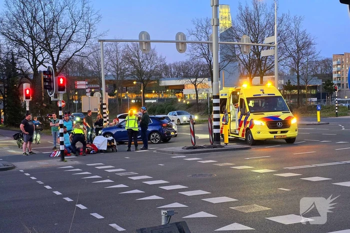 Aanrijding bij verkeerslichten kruising