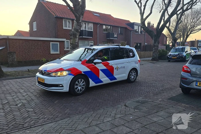 Grote inzet van politieagenten en politiehelikopter boj inbraakmelding