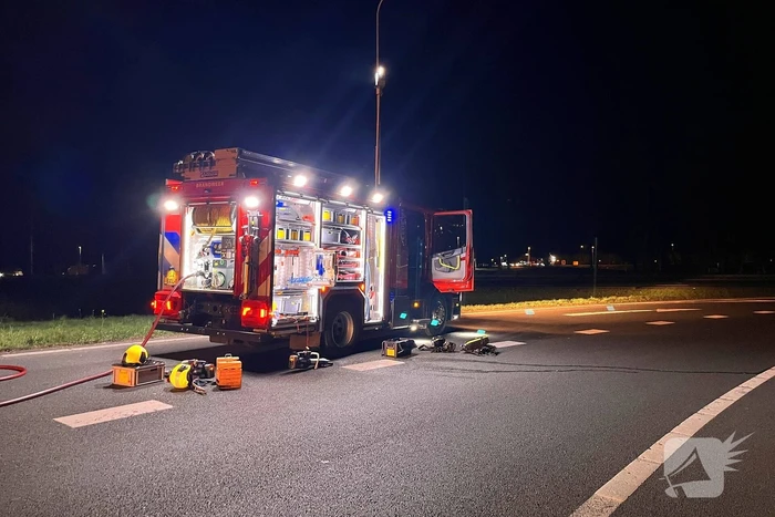 Auto belandt op de kop; bestuurder zwaargewond